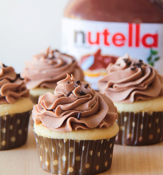 Receita do recheio de brigadeiro de Nutella! Recheio perfeito para o cupcake