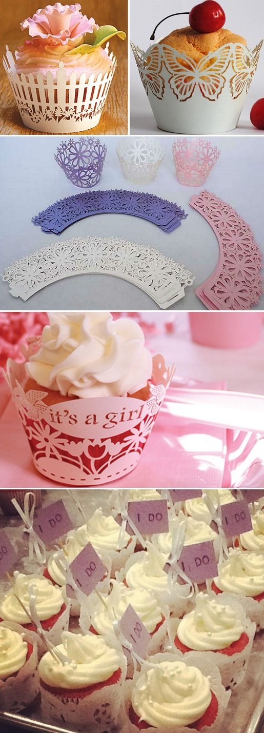 Decoração de festa - wrapper de cupcake para festas