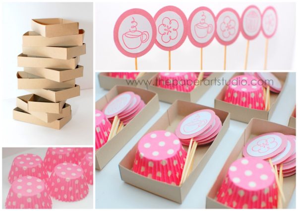 Produtos e acessórios para cupcake
