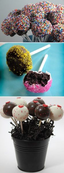 Comida de festa: cake pop (bolo no palito)