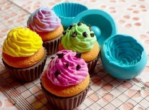 Forma de silicone guia de como usar Cupcake