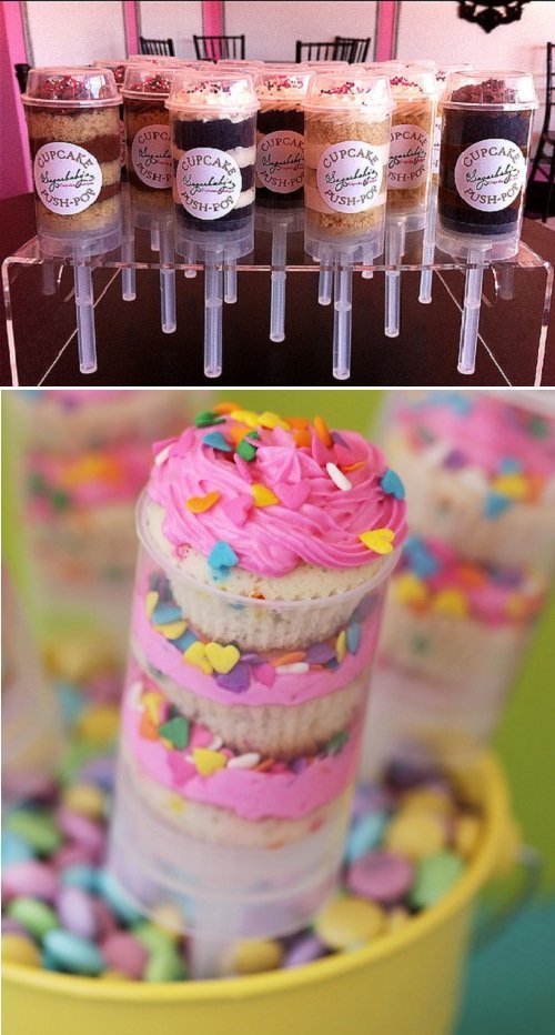 Guloseima diferente: push-up cake pops - Cupcake